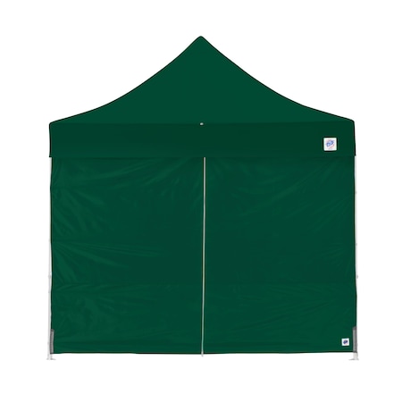 E-Z Up TAA Compliant Mid-Zip Sidewall, 10' W x 10' H, Forest Green SWP3M10MCFG
